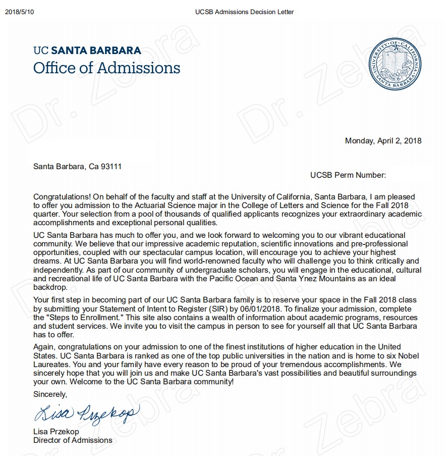 UCSB (actuarial science) 