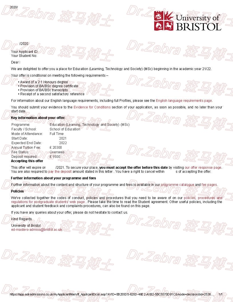 斑马博士留学中心、斑马博士、布里斯托大学 、University of Bristol、 MSc Education (Learning, Technology and Society)、教育学硕士 斑马博士留学中心、斑马博士、布里斯托大学 、University of Bristol、 MSc Education (Learning, Technology and Society)、教育学硕士