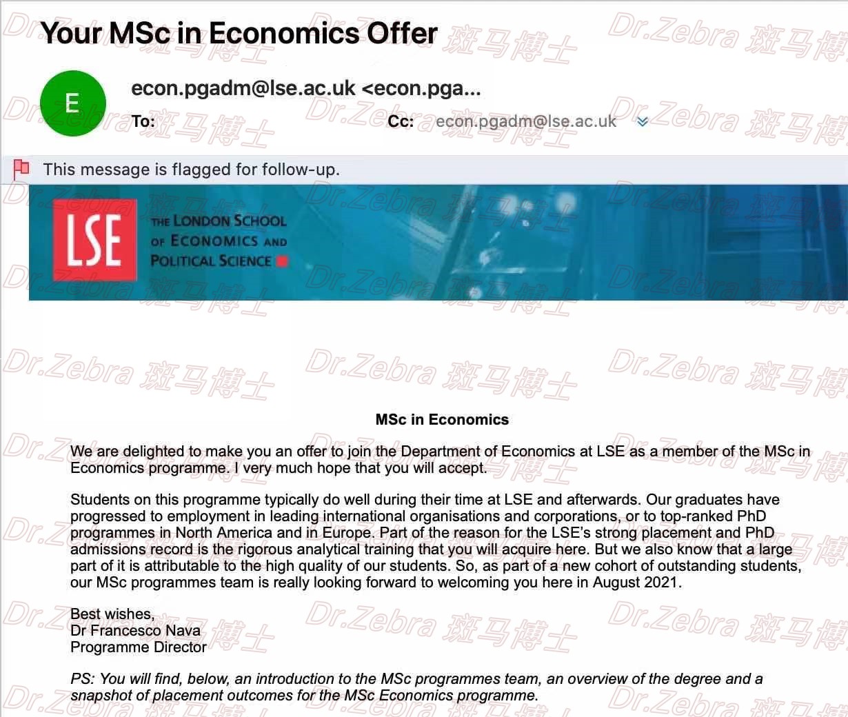 斑马博士、斑马博士留学中心、London School of Economics and Political Science 、LSE、 MSc Economics、 伦敦政治经济学院、经济学硕士