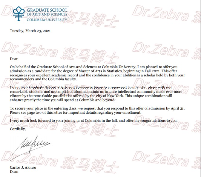斑马博士、斑马博士留学中心、哥伦比亚大学、统计学、 Columbia University 、MA in Statistics 斑马博士、斑马博士留学中心、哥伦比亚大学、统计学、 Columbia University 、MA in Statistics