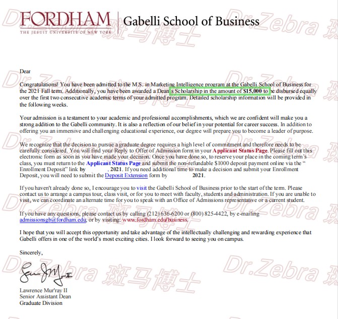 斑马博士、斑马博士留学中心、福特汉姆大学 、Fordham University 、M.S. in Marketing Intelligence、 智能营销硕士、奖学金 斑马博士、斑马博士留学中心、福特汉姆大学 、Fordham University 、M.S. in Marketing Intelligence、 智能营销硕士、奖学金