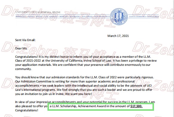 斑马博士、斑马博士留学中心、加州大学欧文分校、University of California, Irvine 、UCI、 LLM、法学硕士、奖学金 斑马博士、斑马博士留学中心、加州大学欧文分校、University of California, Irvine 、UCI、 LLM、法学硕士、奖学金