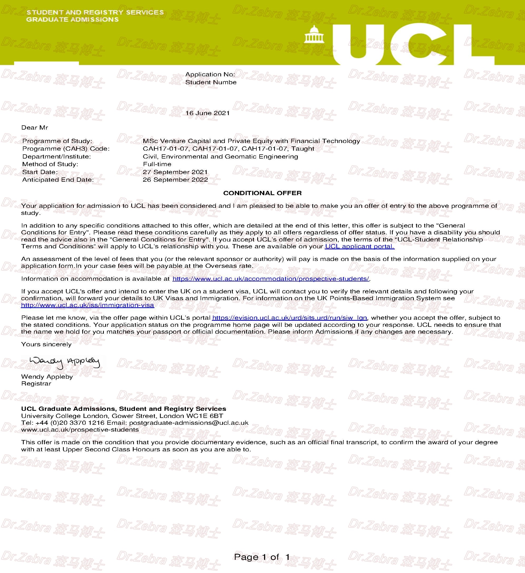 斑马博士、斑马博士留学中心、伦敦大学学院、 University College London 、UCL、 MSc Venture Capital and Private Equity with Financial Technology/VCPE 斑马博士、斑马博士留学中心、伦敦大学学院、 University College London 、UCL、 MSc Venture Capital and Private Equity with Financial Technology/VCPE