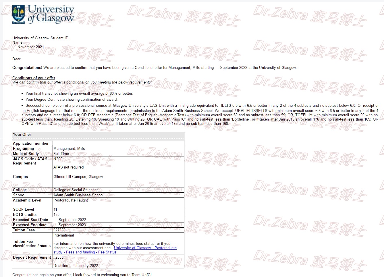 斑马博士、斑马博士留学中心、格拉斯哥大学、University of Glasgow 、MSc Management 、管理学硕士 斑马博士、斑马博士留学中心、格拉斯哥大学、University of Glasgow 、MSc Management 、管理学硕士