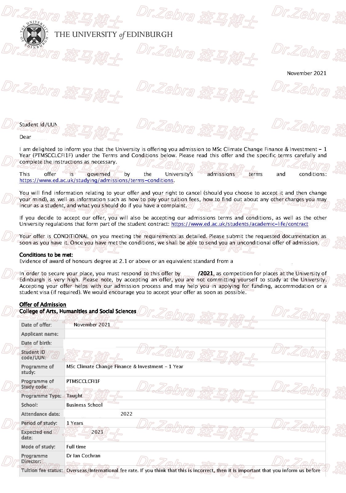 斑马博士、斑马博士留学中心、爱丁堡大学、The University of Edinburgh、 Msc Climate Change Finance and Investment 斑马博士、斑马博士留学中心、爱丁堡大学、The University of Edinburgh、 Msc Climate Change Finance and Investment