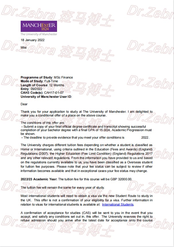 斑马博士、斑马博士留学中心、曼彻斯特大学、The University of Manchester、 MSc Finance 、金融硕士 斑马博士、斑马博士留学中心、曼彻斯特大学、The University of Manchester、 MSc Finance 、金融硕士