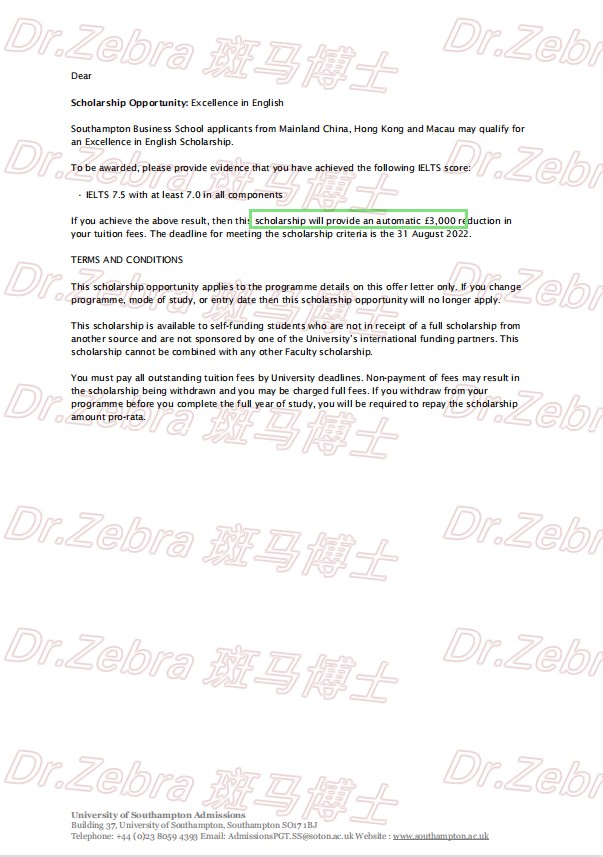 斑马博士、斑马博士留学中心、南安普顿大学、University of Southampton、 MSc Business Analytics and Management Science 、商业分析和管理科学硕士、奖学金 斑马博士、斑马博士留学中心、南安普顿大学、University of Southampton、 MSc Business Analytics and Management Science 、商业分析和管理科学硕士、奖学金