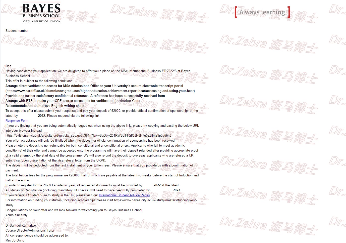 斑马博士、斑马博士留学中心、贝叶斯商学院、 Bayes Business School 、 MSc International Business 、国际商务硕士 斑马博士、斑马博士留学中心、贝叶斯商学院、 Bayes Business School 、 MSc International Business 、国际商务硕士